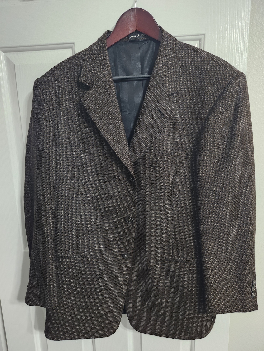 Pierre Cardin Brown Houndstooth Sport Coat